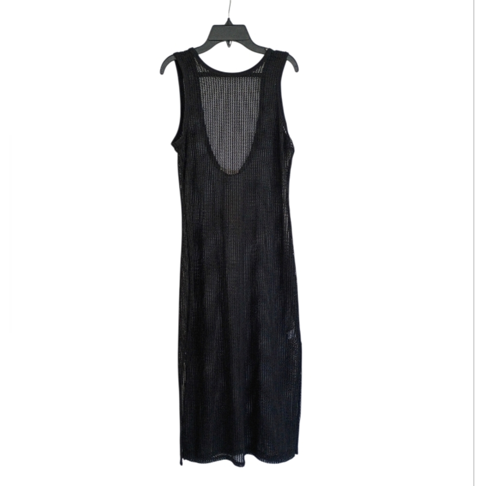 Chic Black Mesh Dress Swimsuit Cover